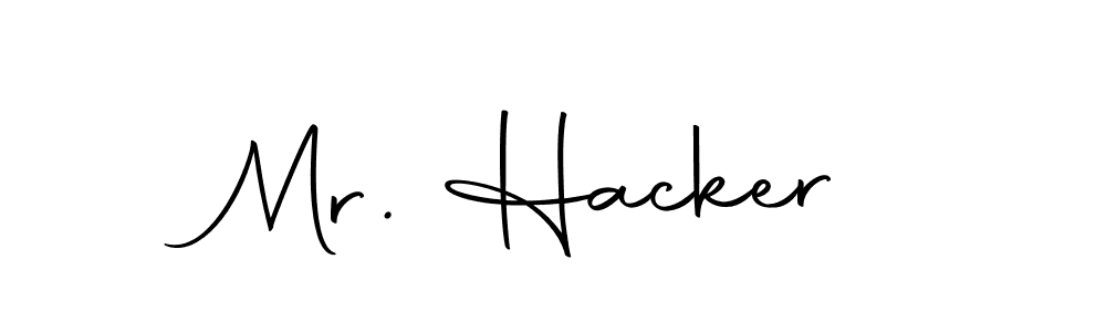 Make a beautiful signature design for name Mr. Hacker. With this signature (Autography-DOLnW) style, you can create a handwritten signature for free. Mr. Hacker signature style 10 images and pictures png