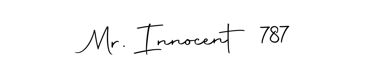 Make a beautiful signature design for name Mr. Innocent 787. With this signature (Autography-DOLnW) style, you can create a handwritten signature for free. Mr. Innocent 787 signature style 10 images and pictures png