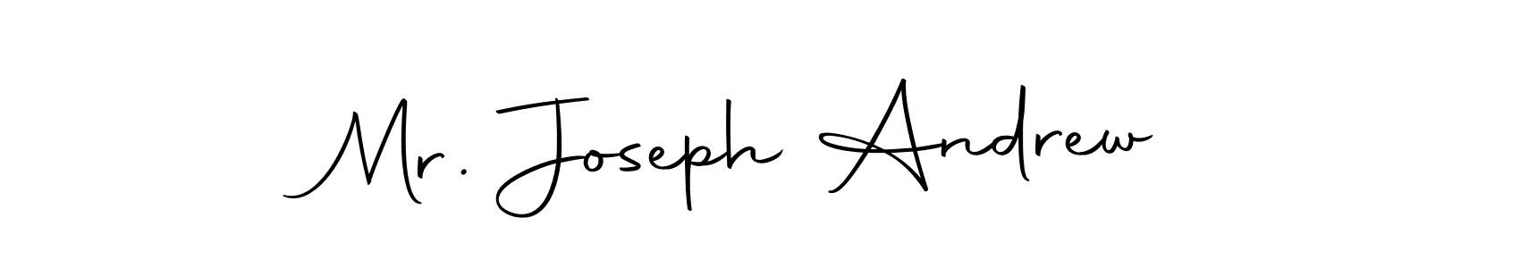 How to make Mr. Joseph Andrew name signature. Use Autography-DOLnW style for creating short signs online. This is the latest handwritten sign. Mr. Joseph Andrew signature style 10 images and pictures png