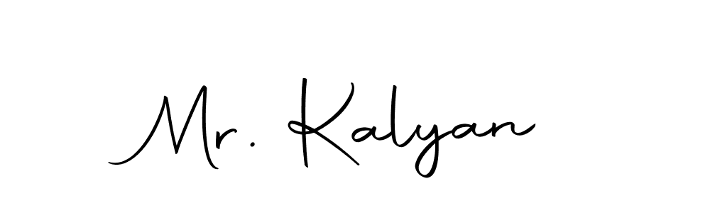 Use a signature maker to create a handwritten signature online. With this signature software, you can design (Autography-DOLnW) your own signature for name Mr. Kalyan. Mr. Kalyan signature style 10 images and pictures png