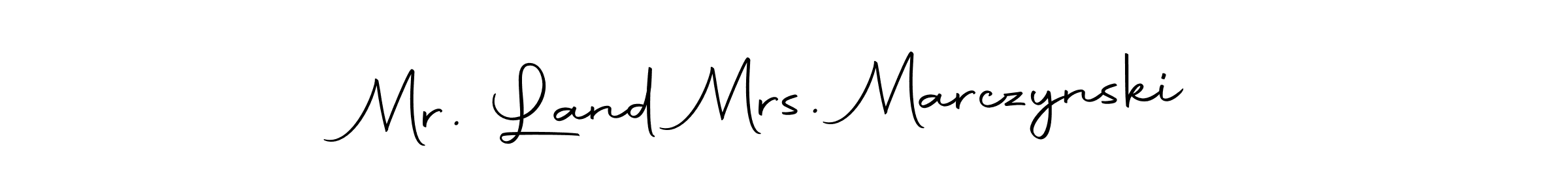 Use a signature maker to create a handwritten signature online. With this signature software, you can design (Autography-DOLnW) your own signature for name Mr. Land Mrs. Marczynski. Mr. Land Mrs. Marczynski signature style 10 images and pictures png