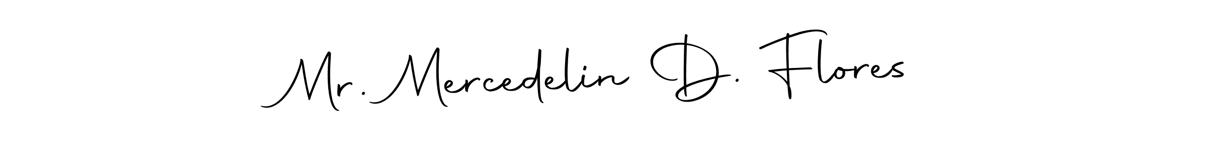 Similarly Autography-DOLnW is the best handwritten signature design. Signature creator online .You can use it as an online autograph creator for name Mr. Mercedelin D. Flores. Mr. Mercedelin D. Flores signature style 10 images and pictures png