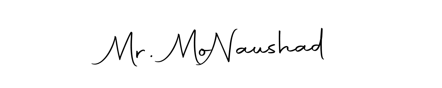 Mr. Mo  Naushad stylish signature style. Best Handwritten Sign (Autography-DOLnW) for my name. Handwritten Signature Collection Ideas for my name Mr. Mo  Naushad. Mr. Mo  Naushad signature style 10 images and pictures png