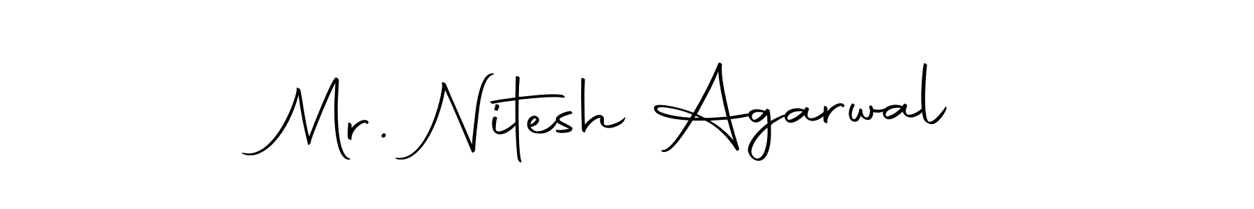 How to make Mr. Nitesh Agarwal signature? Autography-DOLnW is a professional autograph style. Create handwritten signature for Mr. Nitesh Agarwal name. Mr. Nitesh Agarwal signature style 10 images and pictures png