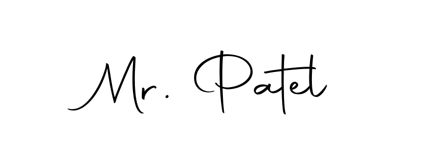 How to make Mr. Patel name signature. Use Autography-DOLnW style for creating short signs online. This is the latest handwritten sign. Mr. Patel signature style 10 images and pictures png