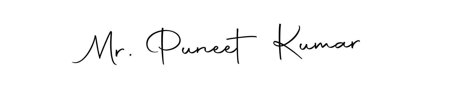 How to make Mr. Puneet Kumar name signature. Use Autography-DOLnW style for creating short signs online. This is the latest handwritten sign. Mr. Puneet Kumar signature style 10 images and pictures png