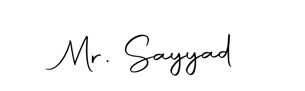 How to make Mr. Sayyad name signature. Use Autography-DOLnW style for creating short signs online. This is the latest handwritten sign. Mr. Sayyad signature style 10 images and pictures png