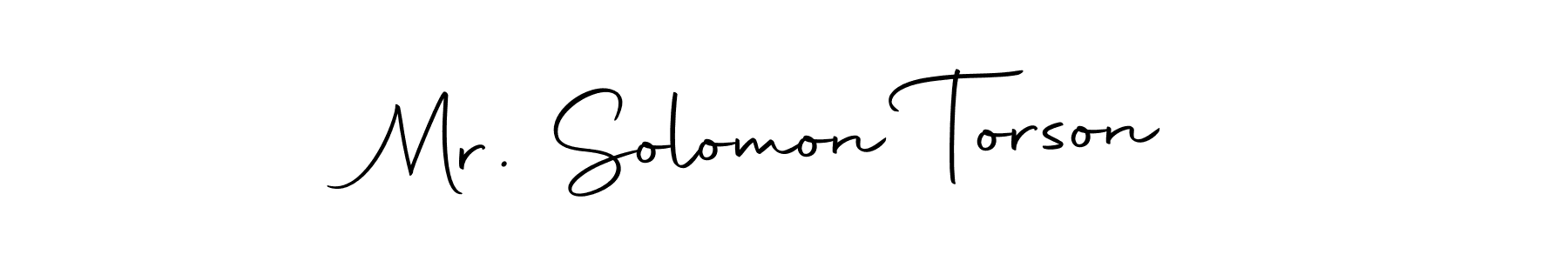 The best way (Autography-DOLnW) to make a short signature is to pick only two or three words in your name. The name Mr. Solomon Torson include a total of six letters. For converting this name. Mr. Solomon Torson signature style 10 images and pictures png