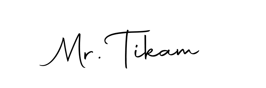 Design your own signature with our free online signature maker. With this signature software, you can create a handwritten (Autography-DOLnW) signature for name Mr. Tikam. Mr. Tikam signature style 10 images and pictures png