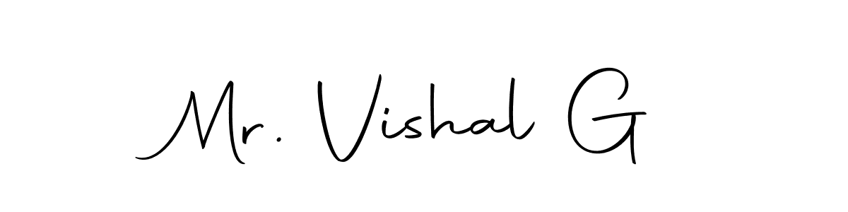 Also we have Mr. Vishal G name is the best signature style. Create professional handwritten signature collection using Autography-DOLnW autograph style. Mr. Vishal G signature style 10 images and pictures png