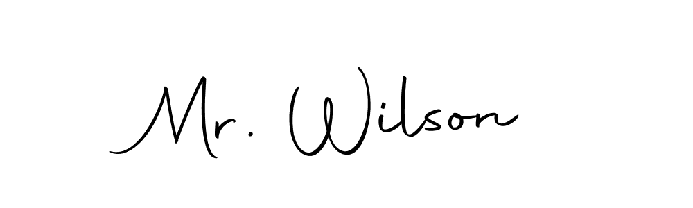 Design your own signature with our free online signature maker. With this signature software, you can create a handwritten (Autography-DOLnW) signature for name Mr. Wilson. Mr. Wilson signature style 10 images and pictures png