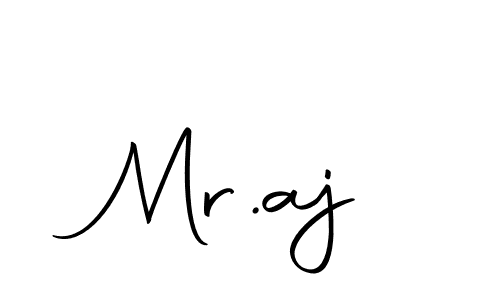 Use a signature maker to create a handwritten signature online. With this signature software, you can design (Autography-DOLnW) your own signature for name Mr.aj. Mr.aj signature style 10 images and pictures png