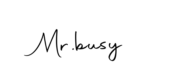 Make a beautiful signature design for name Mr.busy. With this signature (Autography-DOLnW) style, you can create a handwritten signature for free. Mr.busy signature style 10 images and pictures png