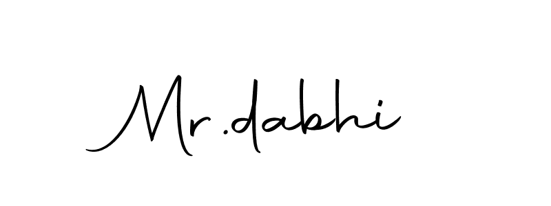 How to make Mr.dabhi signature? Autography-DOLnW is a professional autograph style. Create handwritten signature for Mr.dabhi name. Mr.dabhi signature style 10 images and pictures png