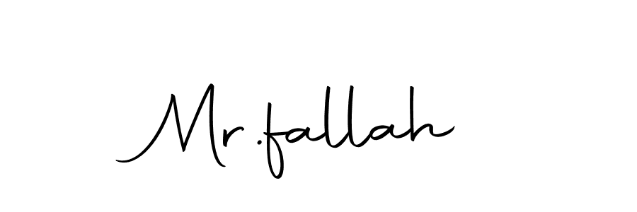 Design your own signature with our free online signature maker. With this signature software, you can create a handwritten (Autography-DOLnW) signature for name Mr.fallah. Mr.fallah signature style 10 images and pictures png