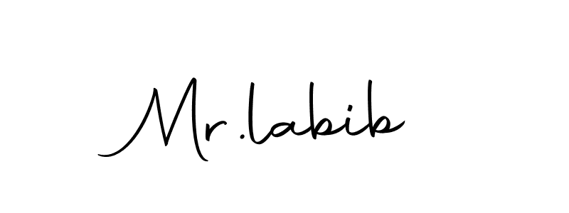 Make a beautiful signature design for name Mr.labib. With this signature (Autography-DOLnW) style, you can create a handwritten signature for free. Mr.labib signature style 10 images and pictures png