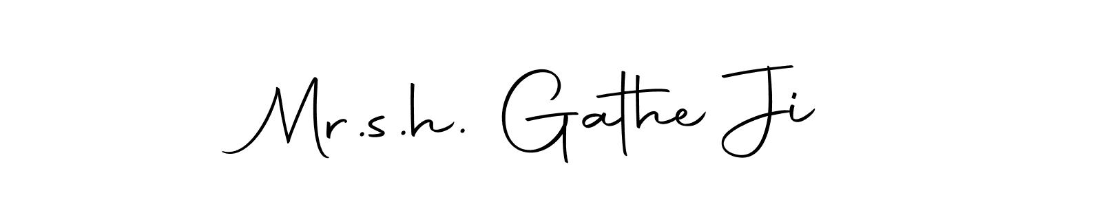 It looks lik you need a new signature style for name Mr.s.h. Gathe Ji. Design unique handwritten (Autography-DOLnW) signature with our free signature maker in just a few clicks. Mr.s.h. Gathe Ji signature style 10 images and pictures png