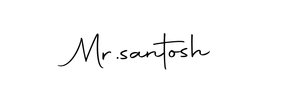 You should practise on your own different ways (Autography-DOLnW) to write your name (Mr.santosh) in signature. don't let someone else do it for you. Mr.santosh signature style 10 images and pictures png