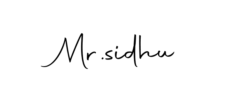 Make a beautiful signature design for name Mr.sidhu. Use this online signature maker to create a handwritten signature for free. Mr.sidhu signature style 10 images and pictures png