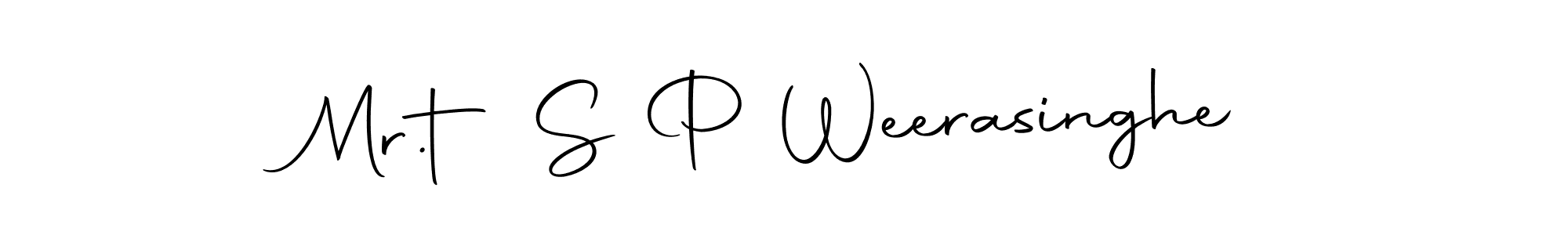 Make a beautiful signature design for name Mr.t S P Weerasinghe. Use this online signature maker to create a handwritten signature for free. Mr.t S P Weerasinghe signature style 10 images and pictures png