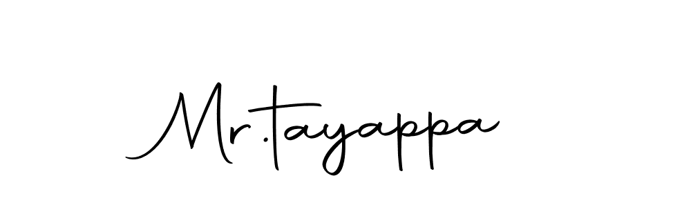You can use this online signature creator to create a handwritten signature for the name Mr.tayappa. This is the best online autograph maker. Mr.tayappa signature style 10 images and pictures png