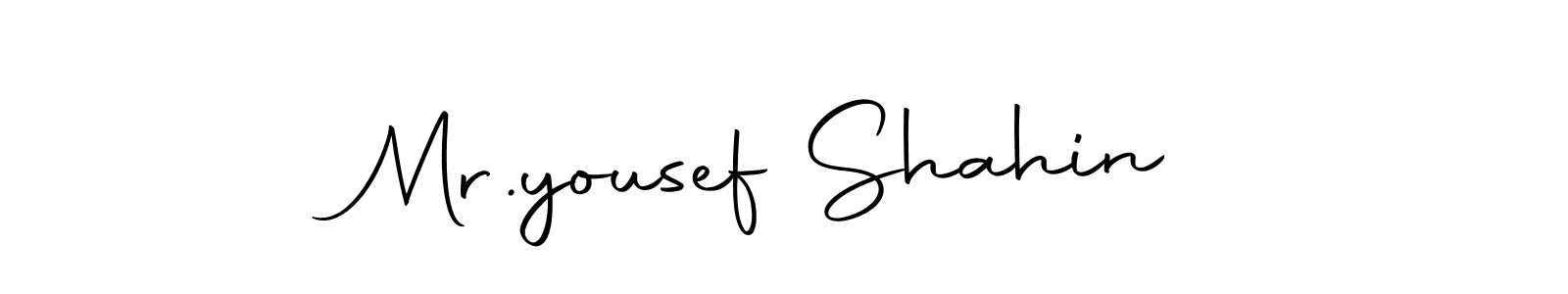 Create a beautiful signature design for name Mr.yousef Shahin. With this signature (Autography-DOLnW) fonts, you can make a handwritten signature for free. Mr.yousef Shahin signature style 10 images and pictures png