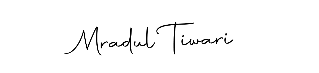 How to make Mradul Tiwari name signature. Use Autography-DOLnW style for creating short signs online. This is the latest handwritten sign. Mradul Tiwari signature style 10 images and pictures png