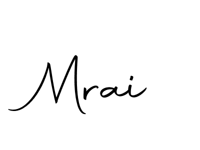 How to make Mrai signature? Autography-DOLnW is a professional autograph style. Create handwritten signature for Mrai name. Mrai signature style 10 images and pictures png