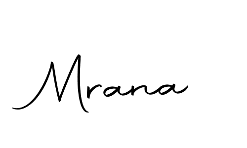 Design your own signature with our free online signature maker. With this signature software, you can create a handwritten (Autography-DOLnW) signature for name Mrana. Mrana signature style 10 images and pictures png