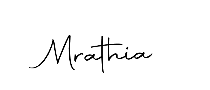 Create a beautiful signature design for name Mrathia. With this signature (Autography-DOLnW) fonts, you can make a handwritten signature for free. Mrathia signature style 10 images and pictures png