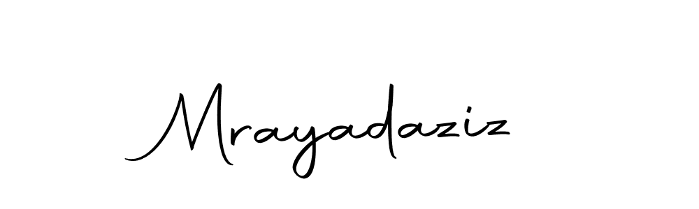 if you are searching for the best signature style for your name Mrayadaziz. so please give up your signature search. here we have designed multiple signature styles  using Autography-DOLnW. Mrayadaziz signature style 10 images and pictures png