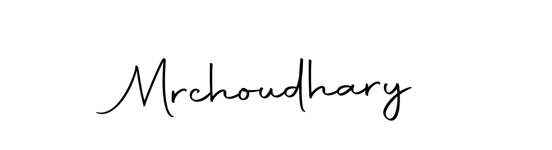 Create a beautiful signature design for name Mrchoudhary. With this signature (Autography-DOLnW) fonts, you can make a handwritten signature for free. Mrchoudhary signature style 10 images and pictures png