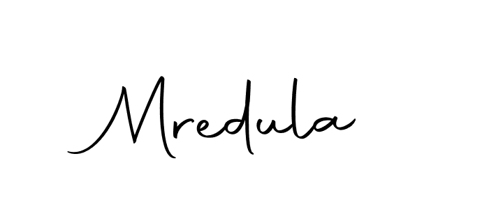 Make a beautiful signature design for name Mredula. With this signature (Autography-DOLnW) style, you can create a handwritten signature for free. Mredula signature style 10 images and pictures png