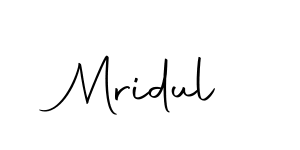 Make a beautiful signature design for name Mridul. With this signature (Autography-DOLnW) style, you can create a handwritten signature for free. Mridul signature style 10 images and pictures png