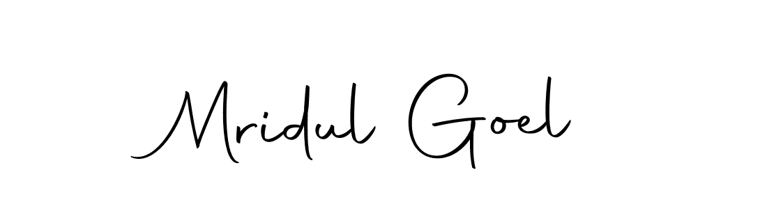 Make a beautiful signature design for name Mridul Goel. Use this online signature maker to create a handwritten signature for free. Mridul Goel signature style 10 images and pictures png