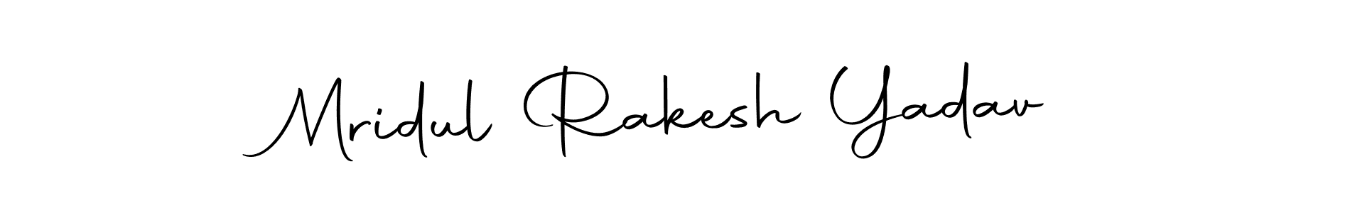 Make a beautiful signature design for name Mridul Rakesh Yadav. With this signature (Autography-DOLnW) style, you can create a handwritten signature for free. Mridul Rakesh Yadav signature style 10 images and pictures png