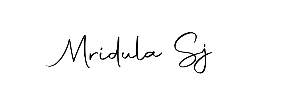 This is the best signature style for the Mridula Sj name. Also you like these signature font (Autography-DOLnW). Mix name signature. Mridula Sj signature style 10 images and pictures png