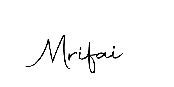 Design your own signature with our free online signature maker. With this signature software, you can create a handwritten (Autography-DOLnW) signature for name Mrifai. Mrifai signature style 10 images and pictures png