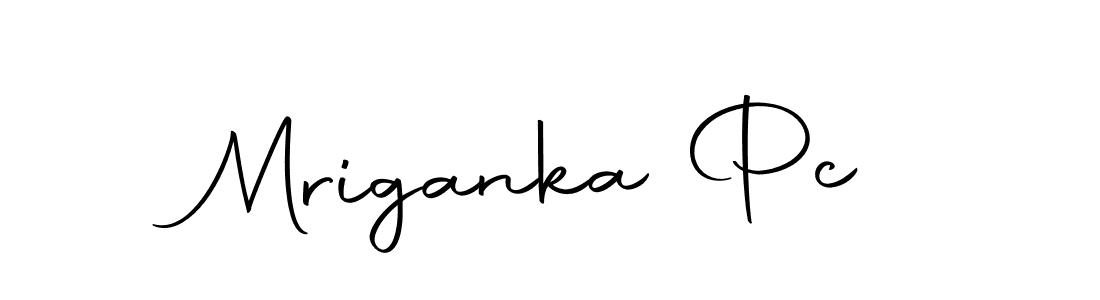 Use a signature maker to create a handwritten signature online. With this signature software, you can design (Autography-DOLnW) your own signature for name Mriganka Pc. Mriganka Pc signature style 10 images and pictures png