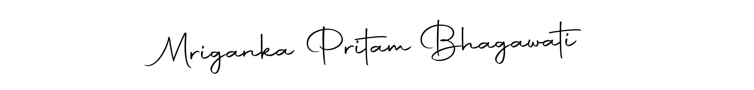 You should practise on your own different ways (Autography-DOLnW) to write your name (Mriganka Pritam Bhagawati) in signature. don't let someone else do it for you. Mriganka Pritam Bhagawati signature style 10 images and pictures png