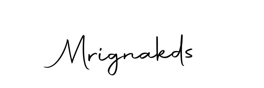 You should practise on your own different ways (Autography-DOLnW) to write your name (Mrignakds) in signature. don't let someone else do it for you. Mrignakds signature style 10 images and pictures png