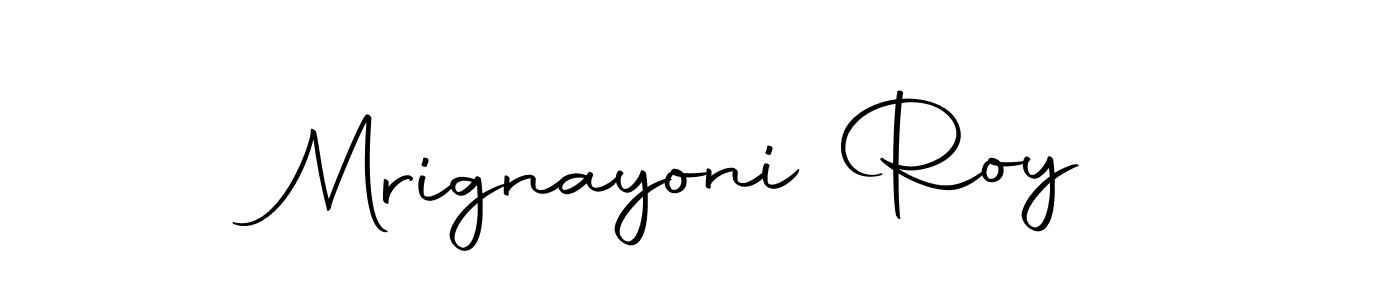 if you are searching for the best signature style for your name Mrignayoni Roy. so please give up your signature search. here we have designed multiple signature styles  using Autography-DOLnW. Mrignayoni Roy signature style 10 images and pictures png