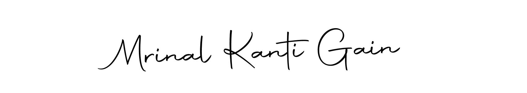 Create a beautiful signature design for name Mrinal Kanti Gain. With this signature (Autography-DOLnW) fonts, you can make a handwritten signature for free. Mrinal Kanti Gain signature style 10 images and pictures png