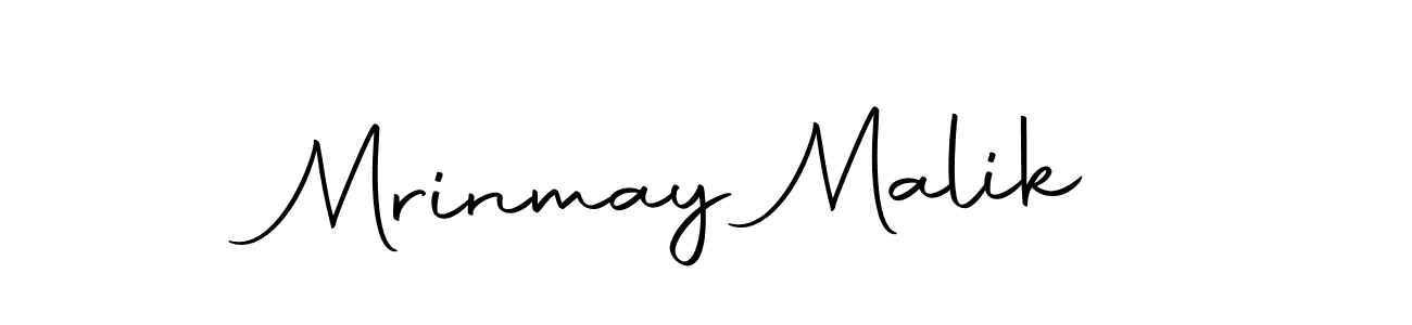 Create a beautiful signature design for name Mrinmay Malik. With this signature (Autography-DOLnW) fonts, you can make a handwritten signature for free. Mrinmay Malik signature style 10 images and pictures png