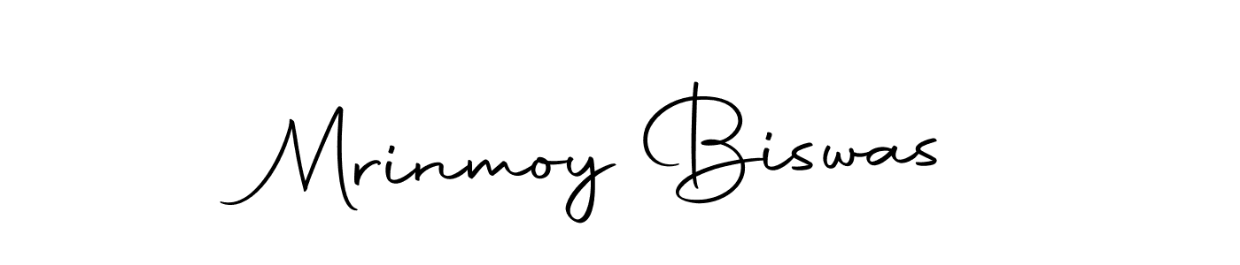 Create a beautiful signature design for name Mrinmoy Biswas. With this signature (Autography-DOLnW) fonts, you can make a handwritten signature for free. Mrinmoy Biswas signature style 10 images and pictures png