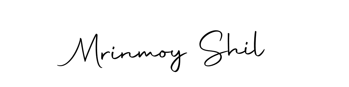 Create a beautiful signature design for name Mrinmoy Shil. With this signature (Autography-DOLnW) fonts, you can make a handwritten signature for free. Mrinmoy Shil signature style 10 images and pictures png