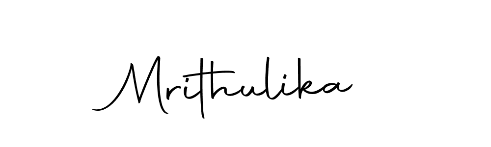 Make a beautiful signature design for name Mrithulika. With this signature (Autography-DOLnW) style, you can create a handwritten signature for free. Mrithulika signature style 10 images and pictures png