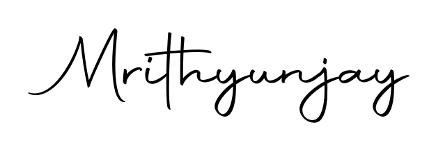 Designed for modern professionals: Mrithyunjay name signature crafted with Autography-DOLnW script. Ready for digital PDF workflows. Mrithyunjay signature style 10 images and pictures png