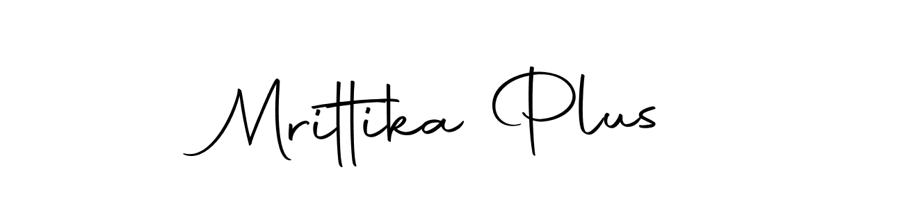 Create a beautiful signature design for name Mrittika Plus. With this signature (Autography-DOLnW) fonts, you can make a handwritten signature for free. Mrittika Plus signature style 10 images and pictures png