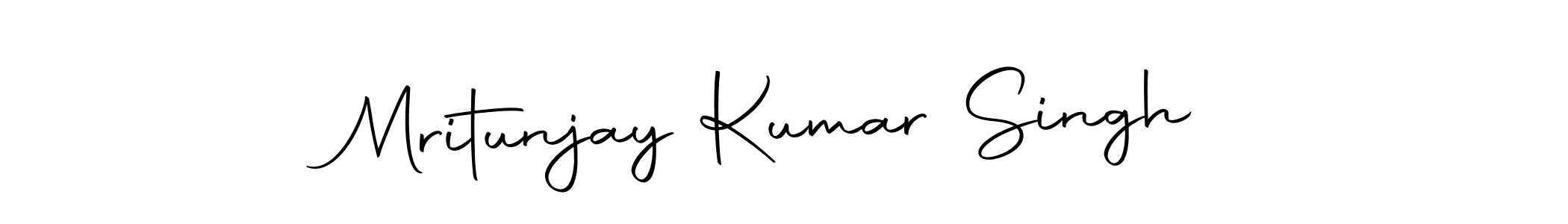 How to make Mritunjay Kumar Singh name signature. Use Autography-DOLnW style for creating short signs online. This is the latest handwritten sign. Mritunjay Kumar Singh signature style 10 images and pictures png
